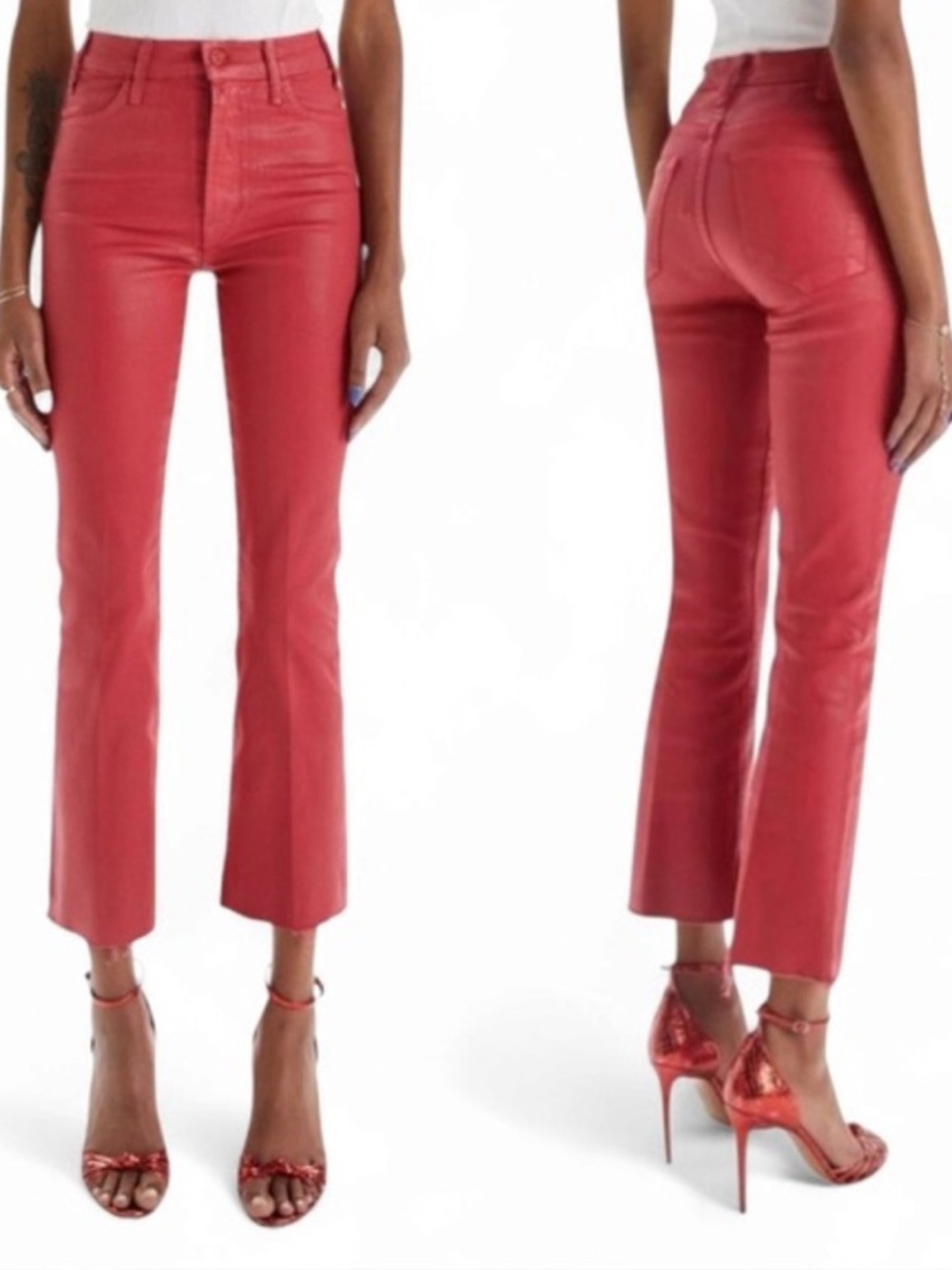 MOTHER the hustler ankle fray jeans in never a dull moment size 24